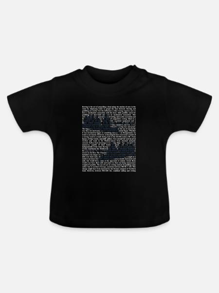 Schlagfertige Rudercrew Regatta - Baby Bio-T-Shirt mit Rundhals - Schwarz