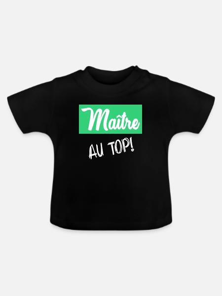 MEISTER - Baby Bio-T-Shirt mit Rundhals - Schwarz