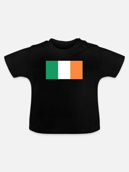 Irland - Baby Bio-T-Shirt mit Rundhals - Schwarz