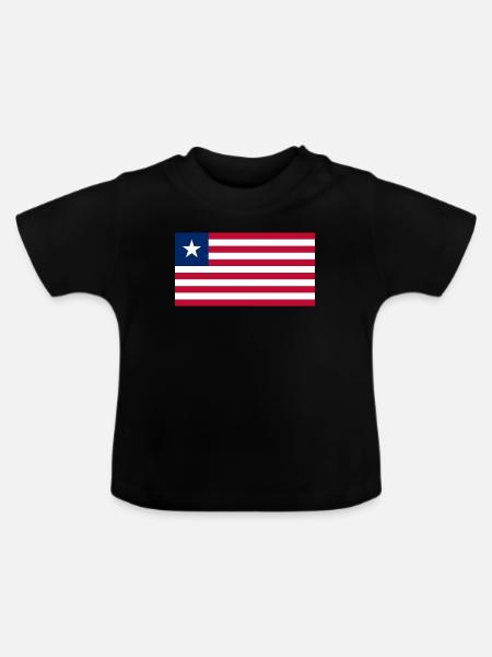 Liberia - Baby Bio-T-Shirt mit Rundhals - Schwarz