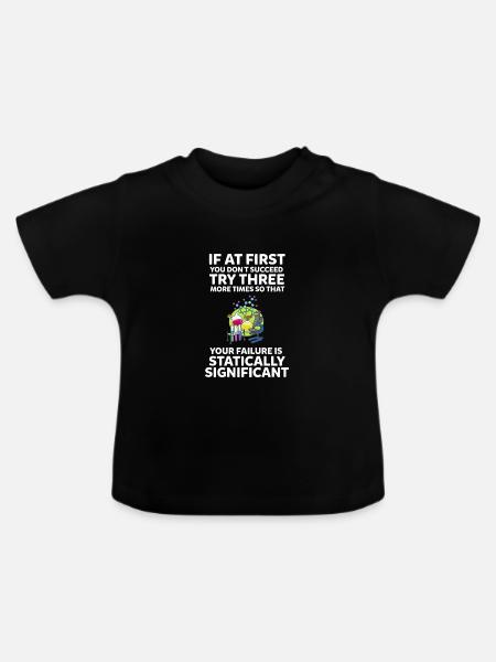 Wissenschaft Wissenschaftler - Baby Bio-T-Shirt mit Rundhals - Schwarz