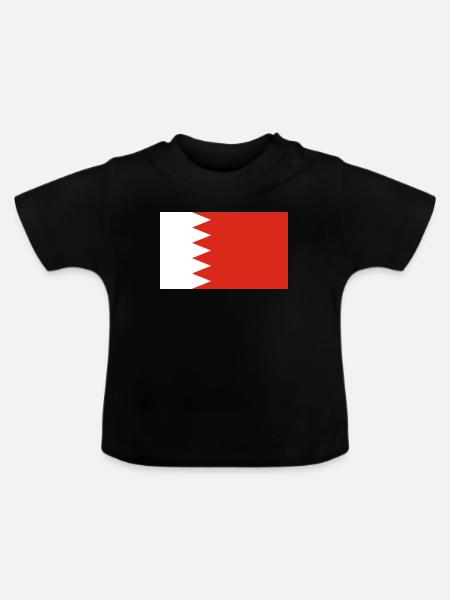 Bahrain - Baby Bio-T-Shirt mit Rundhals - Schwarz