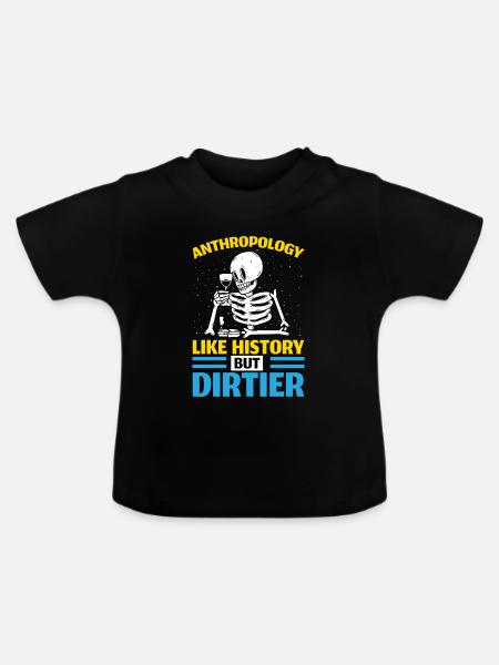 Anthropologie Wie Geschichte, aber schmutziger - Baby Bio-T-Shirt mit Rundhals - Schwarz