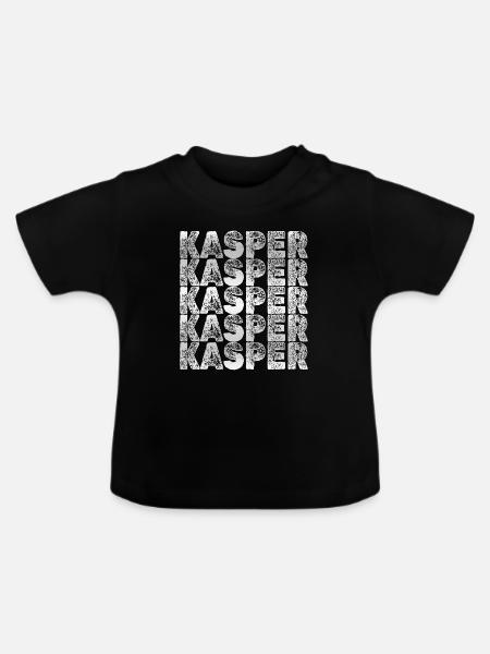Geschenk für Kas - Baby Bio-T-Shirt mit Rundhals - Schwarz
