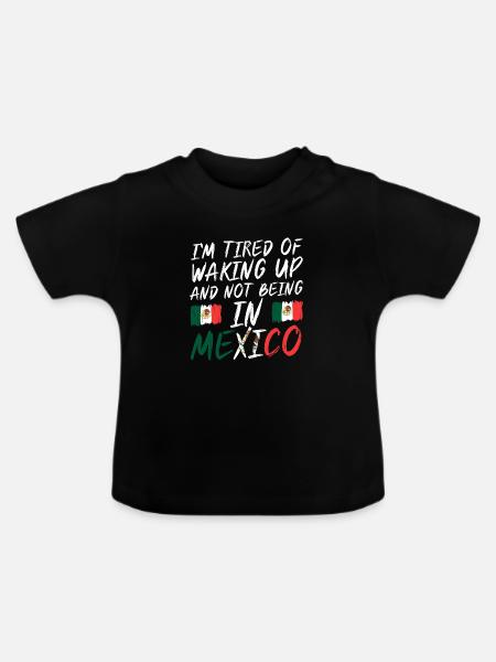 Mexican Mexico - Baby Bio-T-Shirt mit Rundhals - Schwarz