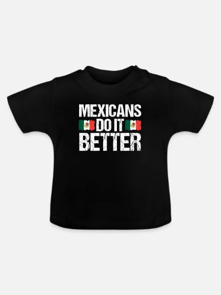 Mexican Mexico - Baby Bio-T-Shirt mit Rundhals - Schwarz