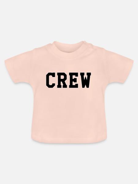 Crew - Baby Bio-T-Shirt mit Rundhals - Kristallrosa