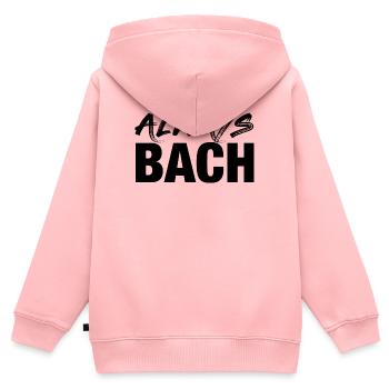 Johann Sebastian Bach T-Shirt lustiger Spruch - Kinder Premium Organic Zip Hoodie - Rosa - Hinten - AI Model Kid Female (0cm)