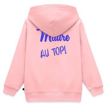 MEISTER. MEISTER. HUMOR - Kinder Premium Organic Zip Hoodie - Rosa - Hinten - AI Model Kid Female (0cm)