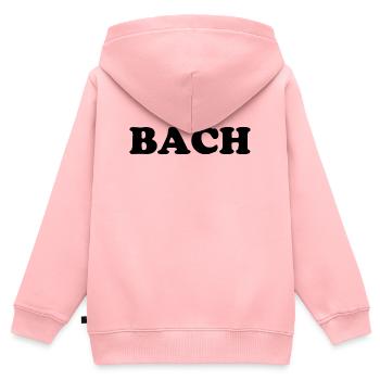 Johann Sebastian Bach T-Shirt lustiger Spruch - Kinder Premium Organic Zip Hoodie - Rosa - Hinten - AI Model Kid Female (0cm)