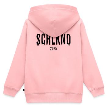 Einschulung Schlknd 2025 - Kinder Premium Organic Zip Hoodie - Rosa - Hinten - AI Model Kid Female (0cm)