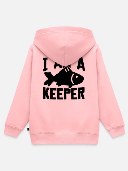 Aquarist Fisch - Kinder Premium Organic Zip Hoodie - Rosa