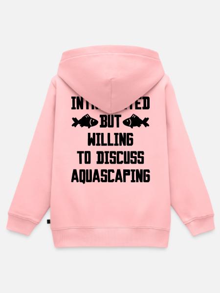 Aquarist Spruch Introvertiert - Kinder Premium Organic Zip Hoodie - Rosa