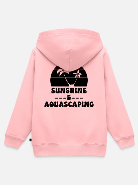 Aquarist Sunshine Aquascaping - Kinder Premium Organic Zip Hoodie - Rosa