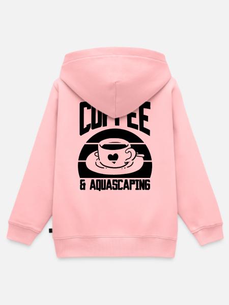 Coffee & Aquascaping - Kinder Premium Organic Zip Hoodie - Rosa