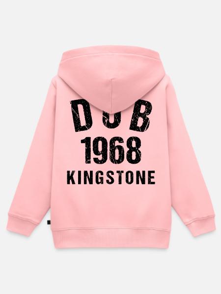 DUB 1968 Kingston - Kinder Premium Organic Zip Hoodie - Rosa