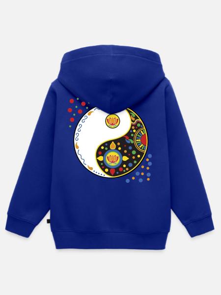 tao bunt - Kinder Premium Organic Zip Hoodie - Royalblau