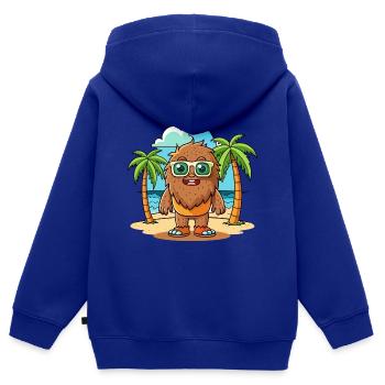 Big Foot Lustige Cartoon Sommer Strand Sonnenbrille - Kinder Premium Organic Zip Hoodie - Royalblau - Hinten - AI Model Kid Male (0cm)