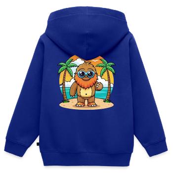 Big Foot Lustige Cartoon Sommer Strand Sonnenbrille - Kinder Premium Organic Zip Hoodie - Royalblau - Hinten - AI Model Kid Male (0cm)