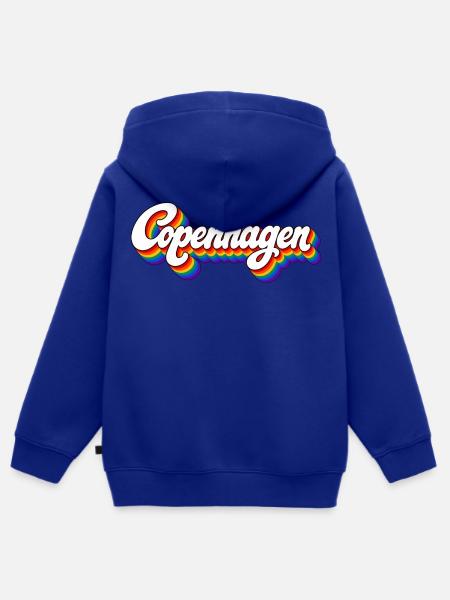 Copenhagen - Denmark - Kopenhagen - Dänemark - Kinder Premium Organic Zip Hoodie - Royalblau
