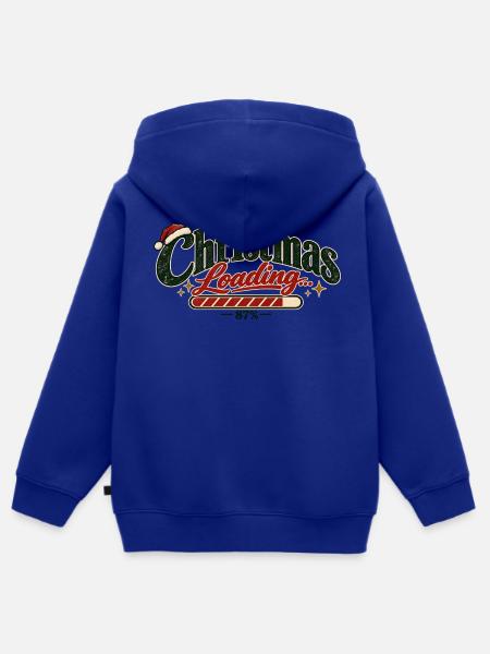 Christmas Loading – Minimalist Christmas - Kinder Premium Organic Zip Hoodie - Royalblau