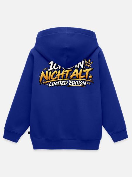 Ich bin nicht alt – Limited Edition - Kinder Premium Organic Zip Hoodie - Royalblau