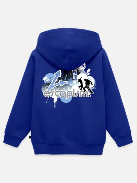 Urban Adventure Silhouetten - Kinder Premium Organic Zip Hoodie - Royalblau