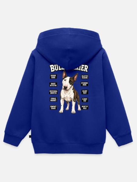 Hunde Sprüche Hundebesitzer Geschenk Spaziergang - Kinder Premium Organic Zip Hoodie - Royalblau