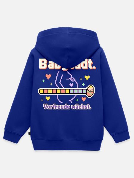 Baby Loading Schwangerschaft werdende Mama - Kinder Premium Organic Zip Hoodie - Royalblau