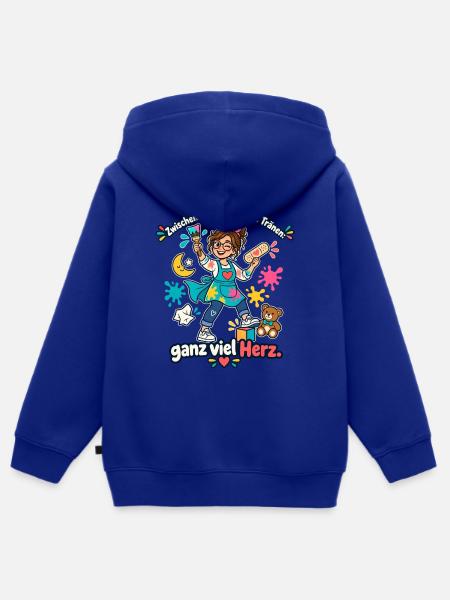 Erzieherin Geschenk Kita Abschied Danke - Kinder Premium Organic Zip Hoodie - Royalblau
