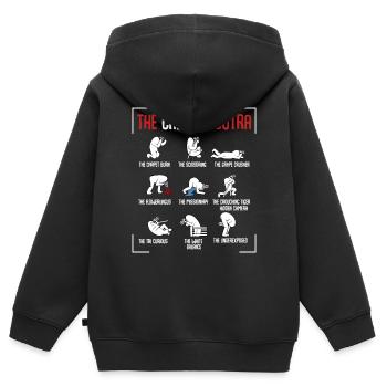 Fotograf - Kinder Premium Organic Zip Hoodie - Schwarz - Hinten - AI Model Kid Male (0cm)