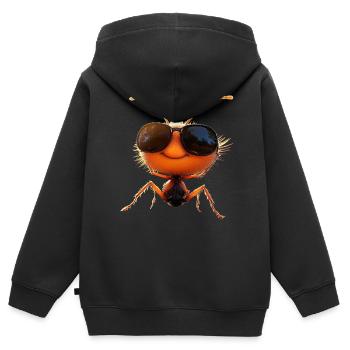 Ant Forest Ant Fire Ant Insect Cute Ants - Kids Premium Organic Zip-up Hoodie - black - Back - AI Model Kid Male (0cm)