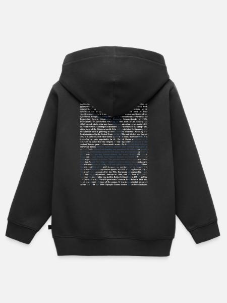 Akrobatisches Voltigieren Mannschaft - Kinder Premium Organic Zip Hoodie - Schwarz