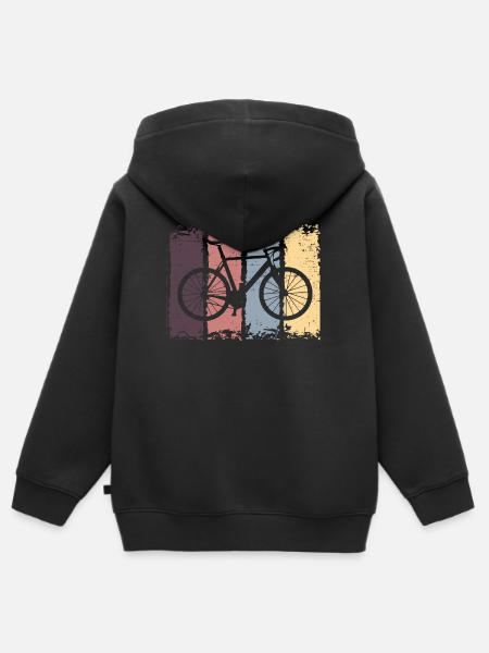 Fahrrad - Kinder Premium Organic Zip Hoodie - Schwarz