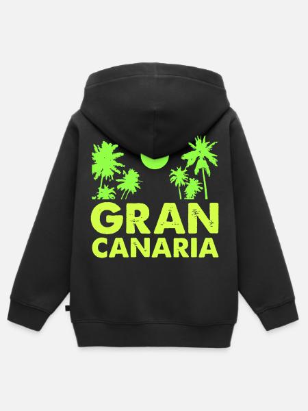 gran_canaria- - Kinder Premium Organic Zip Hoodie - Schwarz