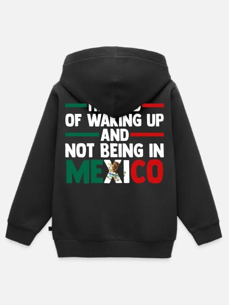 Mexican Mexico - Kinder Premium Organic Zip Hoodie - Schwarz