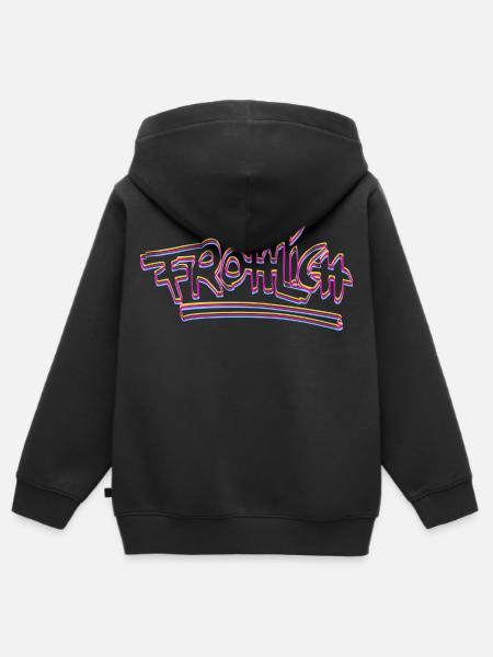Fröhlich Neon Graffiti - Kinder Premium Organic Zip Hoodie - Schwarz