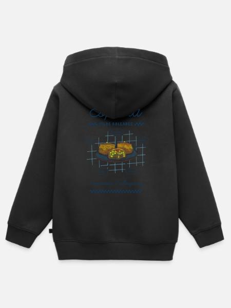 Mallorquinische Empanadas - Kinder Premium Organic Zip Hoodie - Schwarz