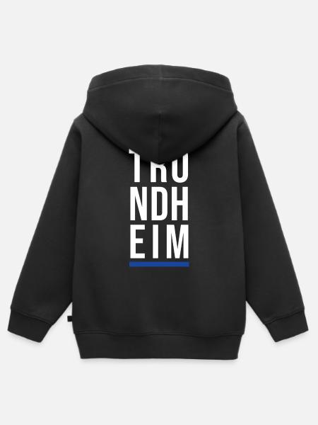 Stadt Trondheim - Kinder Premium Organic Zip Hoodie - Schwarz