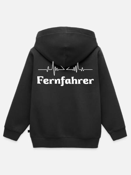 Fernfahrer - Kinder Premium Organic Zip Hoodie - Schwarz