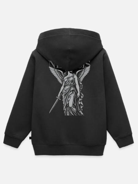 Nemesis-Göttin der Rache - Kinder Premium Organic Zip Hoodie - Schwarz