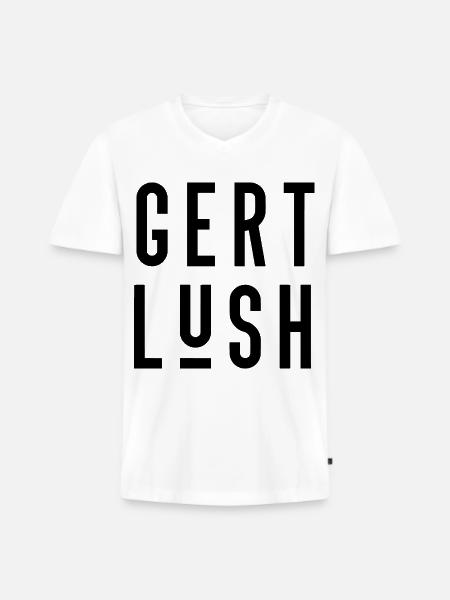 Bristol Dialect Gert Lush - Men's Premium Organic T-shirt with V-neck - white