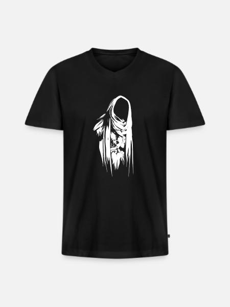 Ringgeist - Männer Premium Bio T-Shirt mit V-Ausschnitt - Schwarz