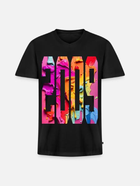 BUNT 17TH BIRTHDAY 2009 - Men's Premium Organic T-shirt with V-neck - black