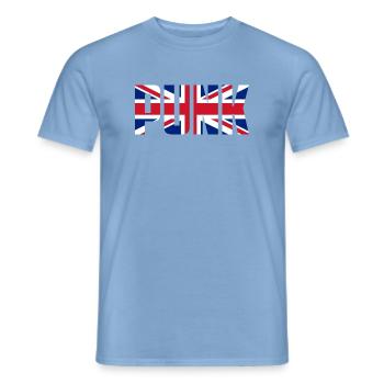 Punk - Männer T-Shirt - Carolina Blue - Vorne - AI Model Male 178 light (178cm)