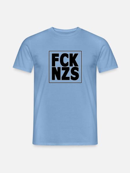 FCK NZS - Männer T-Shirt - Carolina Blue