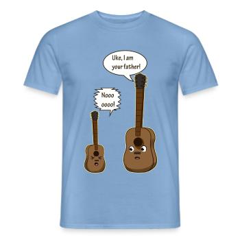 Guitar Father - Männer T-Shirt - Carolina Blue - Vorne - AI Model Male 178 light (178cm)