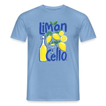Cooles Design - Männer T-Shirt - Carolina Blue - Vorne - AI Model Male 178 light (178cm)