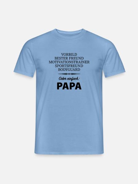 Cooler Spruch für den besten Papa. - Männer T-Shirt - Carolina Blue