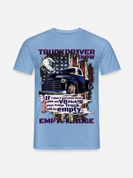 V8 Truck Beer Patriot - Männer T-Shirt - Carolina Blue